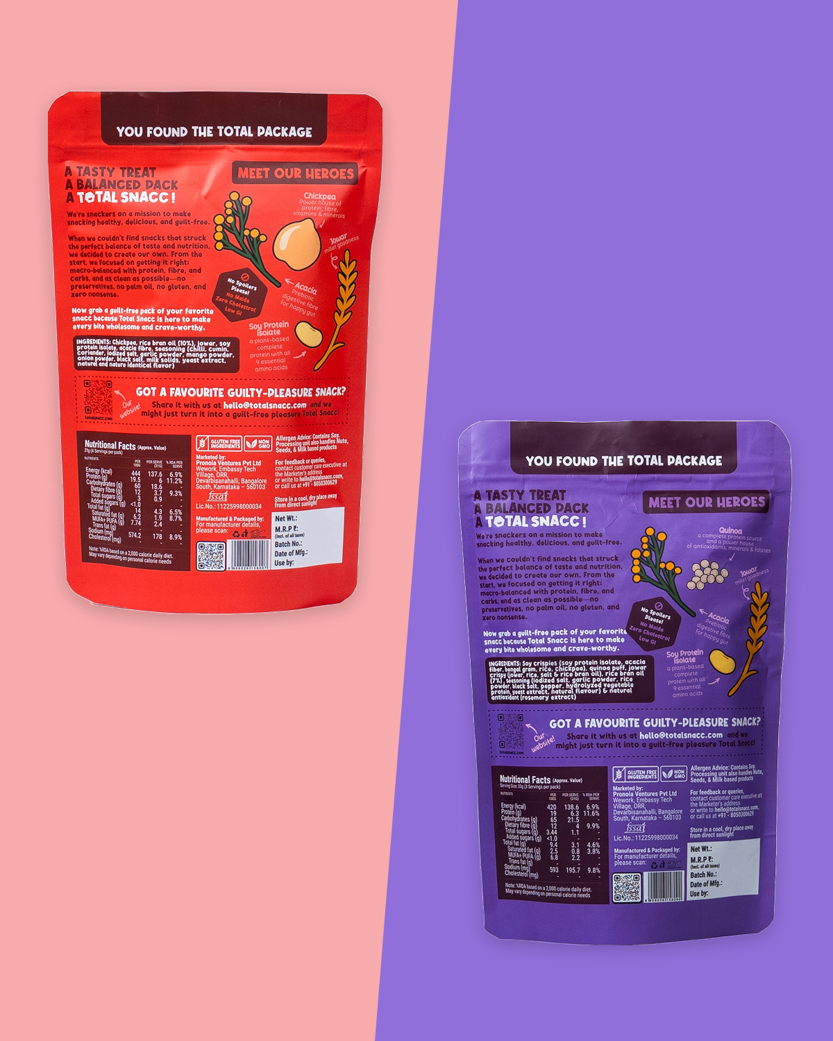 Spicy Combo (Super Bhujia Peri Peri + Powerpuff Grains Pepper Garlic)