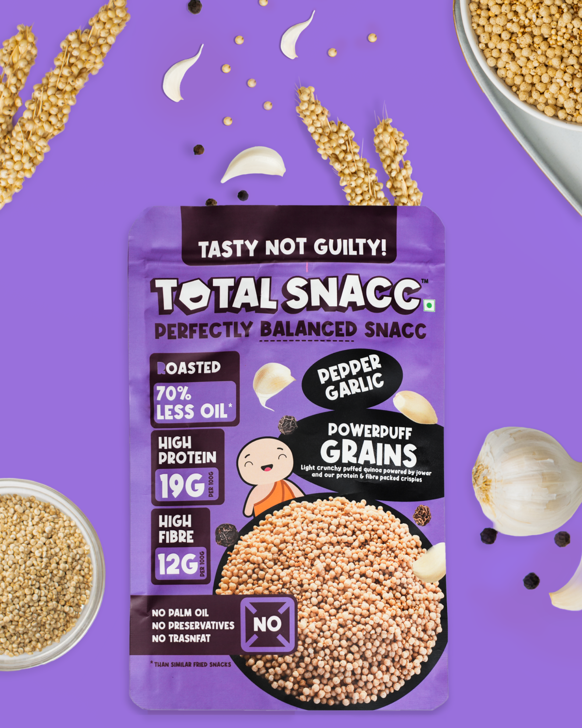 Pepper Garlic Powerpuff Grains