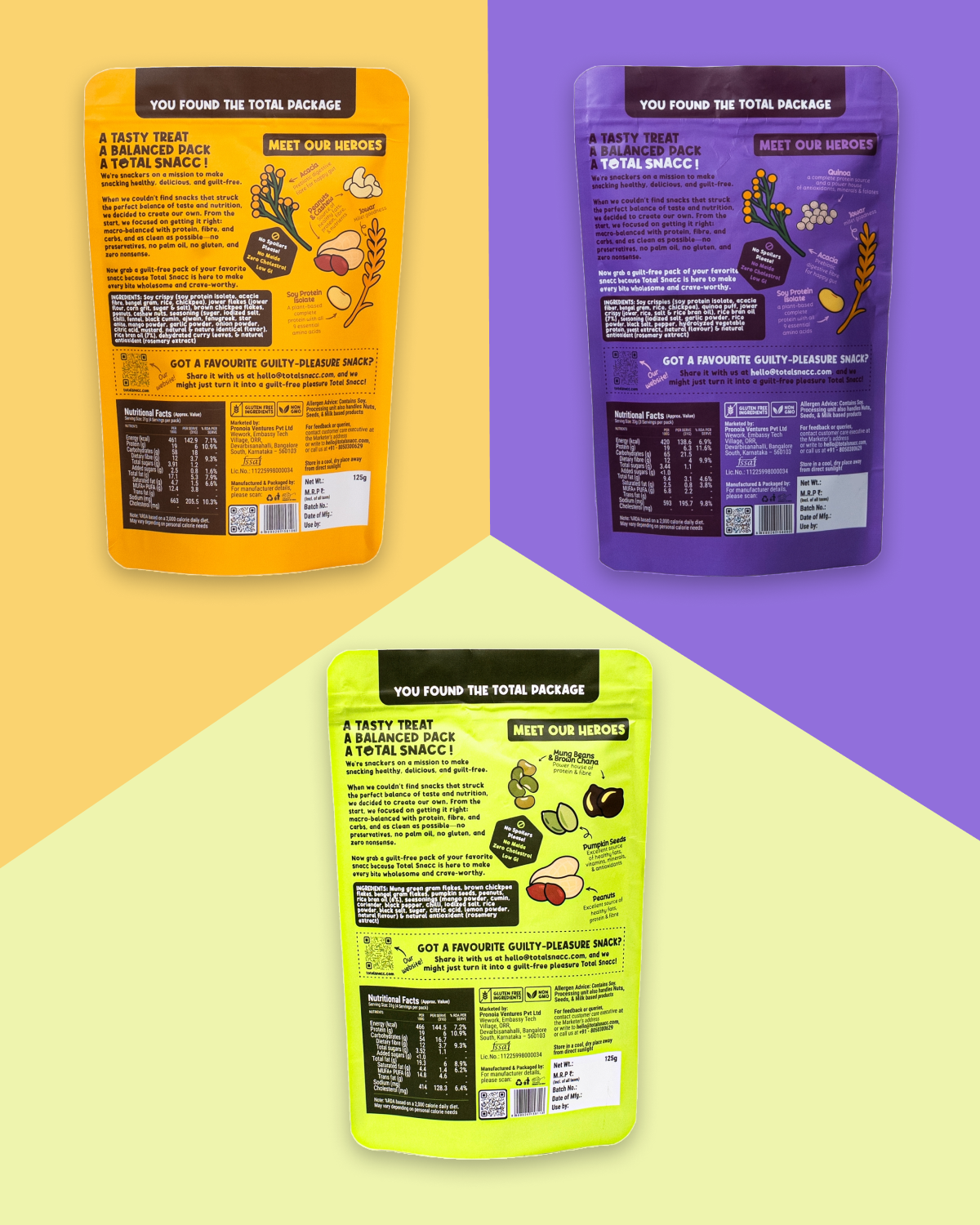 Namkeen Combo (Jazzy Namkeen, Powerpuff Grains, Wholesome Jorgaram)